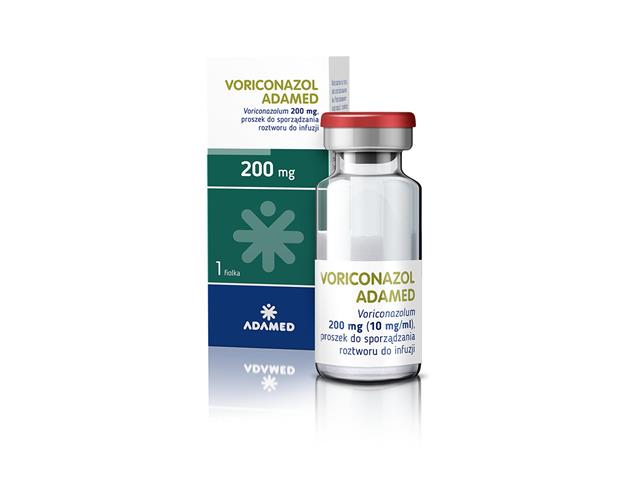 Voriconazol Adamed interakcje ulotka proszek do sporządzania roztworu do infuzji 200 mg 1 fiol.pr.