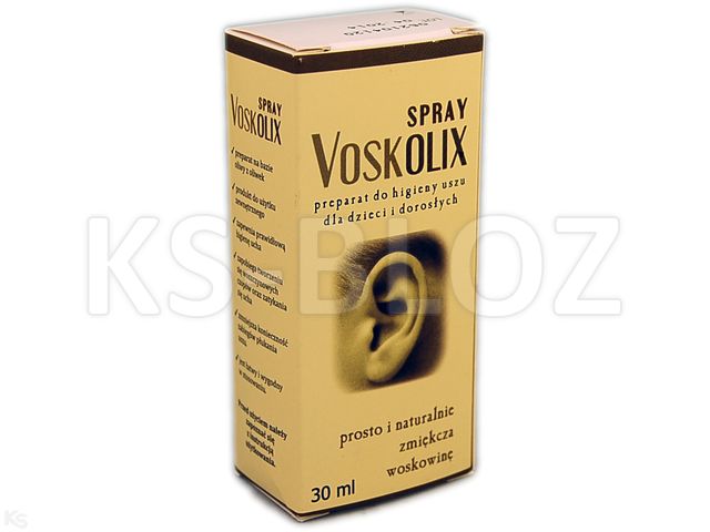 Voskolix Spray do higieny uszu dla dzieci i dorosłych interakcje ulotka aerozol do uszu,roztór  30 ml