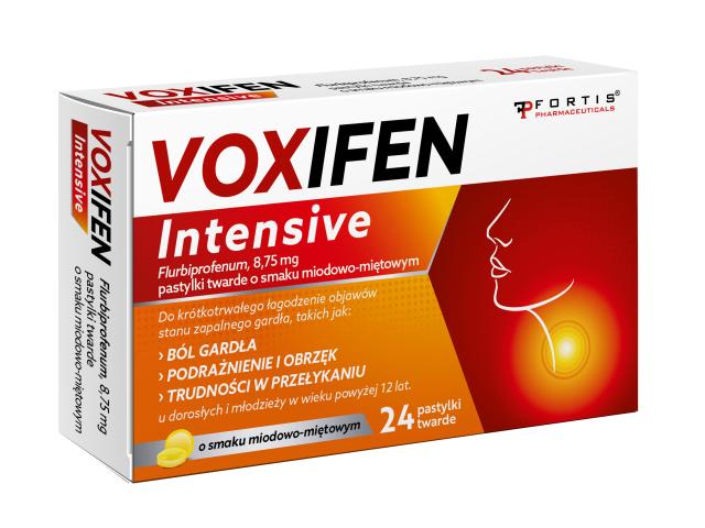Voxifen Intensive interakcje ulotka pastylki twarde 8,75 mg 24 pastyl.
