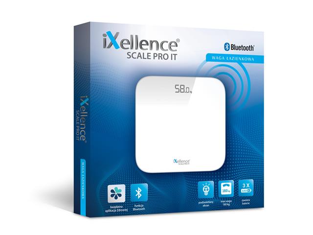Waga łazienkowa iXellence SCALE PRO IT JPD-BFS200A interakcje ulotka waga - 1 szt.