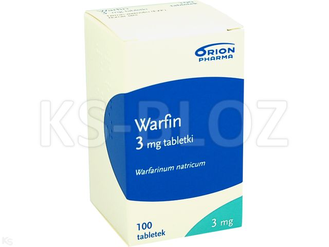Warfin interakcje ulotka tabletki 3 mg 100 tabl. | słoik