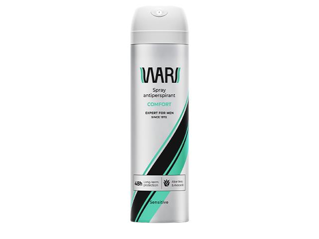 WARS EXPERT FOR MEN Antyperspirant w sprayu Comfort Sensitive interakcje ulotka spray  150 ml