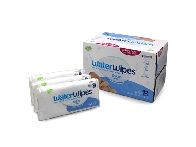 WaterWipes Chust. 99,9% Wody i kropla ekstraktu owocowego interakcje ulotka chusteczka  720 szt. | (12 op. po 60 szt.)