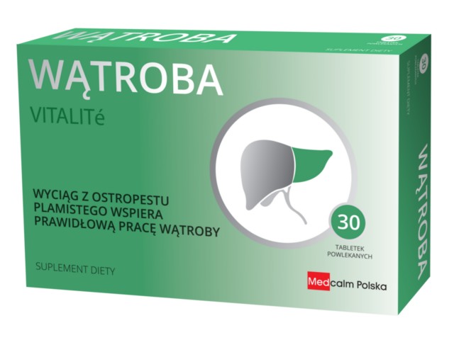 Wątroba Vitalite interakcje ulotka tabletki powlekane  30 tabl.