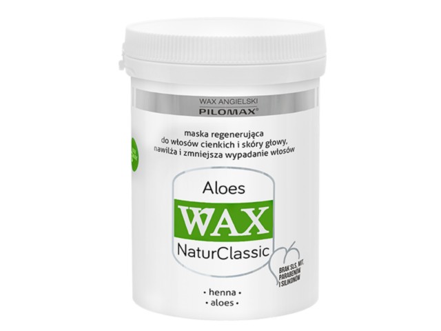 Wax Angielski Pilomax Aloes NaturClassic Maska włosy cienkie interakcje ulotka maska do włosów  480 ml