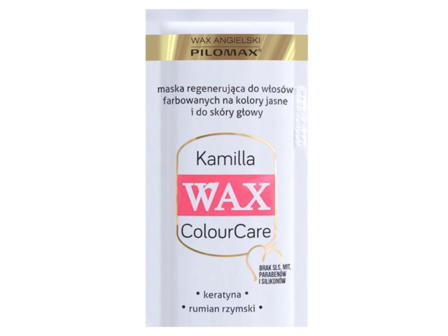 Wax Angielski Pilomax ColourCare Kamilla Maska włosy jasne farbowane interakcje ulotka maska do włosów  20 ml