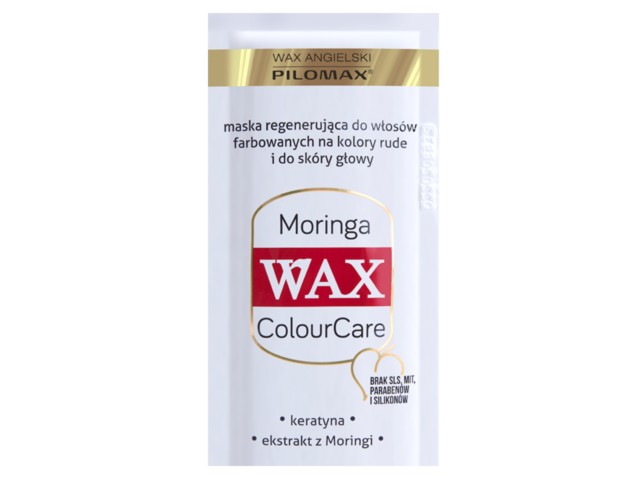 Wax Angielski Pilomax ColourCare Moringa Maska włosy rude farbowane interakcje ulotka maska do włosów  20 ml