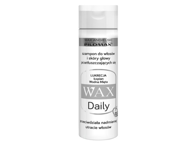 Wax Angielski Pilomax Daily Szampon do mycia włosów przetłuszczających się interakcje ulotka   200 ml