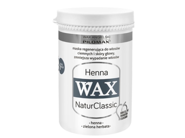 Wax Angielski Pilomax Henna NaturClassic Maska włosy ciemne interakcje ulotka   480 ml