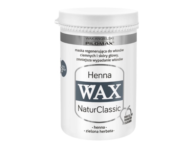 Wax Angielski Pilomax Henna NaturClassic Maska włosy ciemne interakcje ulotka maska do włosów  480 ml