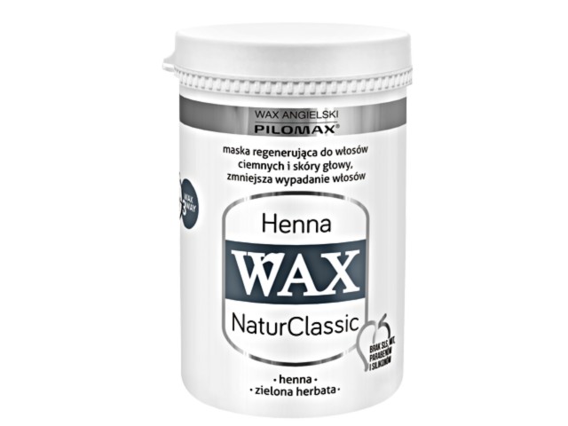 Wax Angielski Pilomax Henna NaturClassic Maska włosy ciemne interakcje ulotka   240 ml