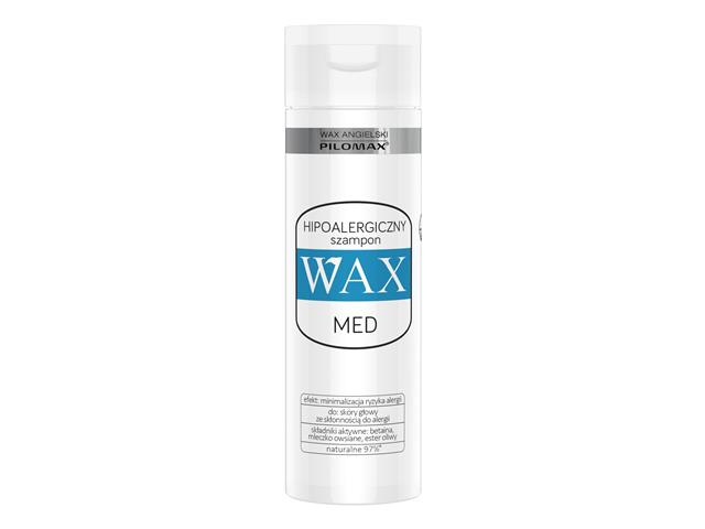 Wax Angielski Pilomax Med Szampon do skóry głowy ze skłonnością do alergii hipoalergiczny interakcje ulotka   200 ml