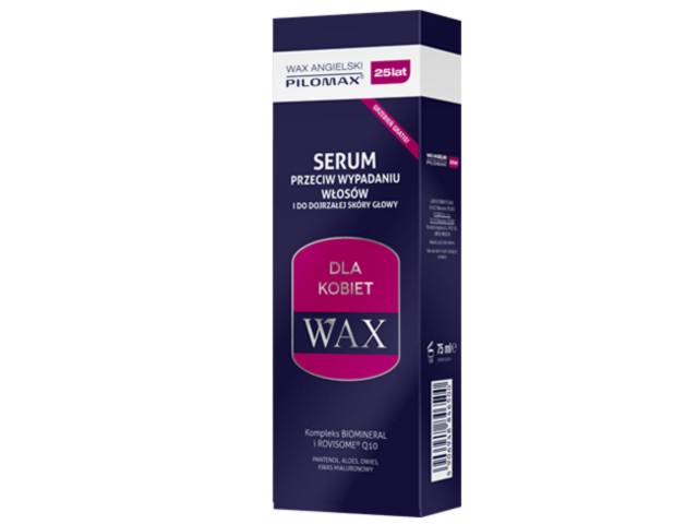 Wax Angielski Pilomax Serum przeciw wypadaniu włosów kobieta interakcje ulotka płyn  75 ml