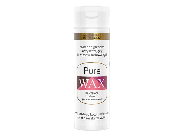 Wax Angielski Pilomax Szampon do mycia włosów oczyszczający pure do włosów farbowanych interakcje ulotka   200 ml