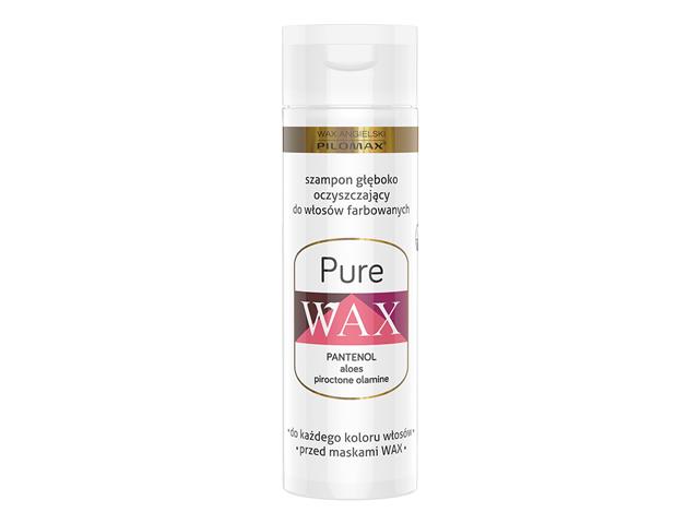 Wax Angielski Pilomax Szampon do mycia włosów oczyszczający pure do włosów farbowanych interakcje ulotka szampon  200 ml