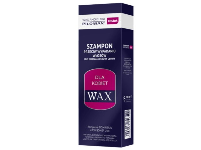 Wax Angielski Pilomax Szampon przeciw wypadaniu włosów kobieta interakcje ulotka szampon  200 ml