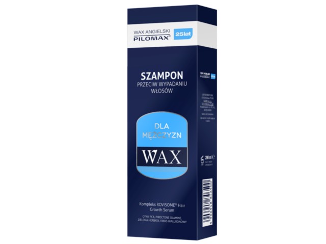 Wax Angielski Pilomax Szampon przeciw wypadaniu włosów mężczyzn interakcje ulotka szampon - 200 ml