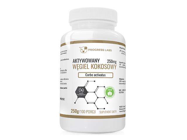 Węgiel Kokosowy Aktywowany 250mg interakcje ulotka proszek - 250 g