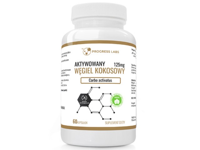 Węgiel Kokosowy Aktywowany interakcje ulotka kapsułki - 60 kaps.