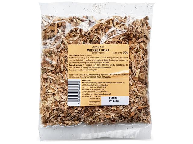 Wierzba-Kora Zioła do kąpieli interakcje ulotka zioła sypkie - 50 g