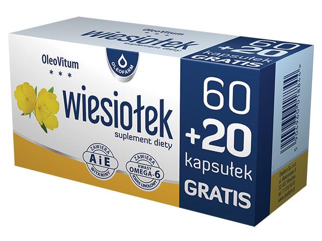 Wiesiołek interakcje ulotka kapsułki  80 kaps.