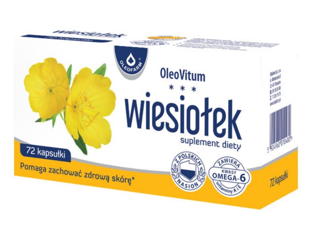 Wiesiołek interakcje ulotka kapsułki - 72 kaps.