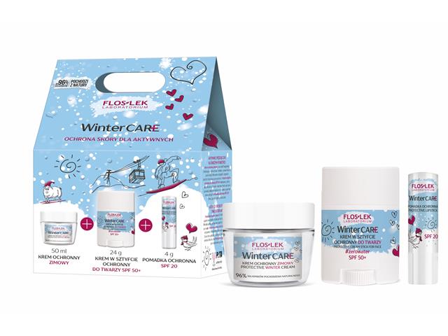 WINTER CARE Zestaw Krem ochr. Zimowy + Krem w sztyfcie ochr. d/twarzy SPF 50+ + Pomadk ochr. SPF 20 interakcje ulotka   50 ml | (+ 24 g + 4 g)