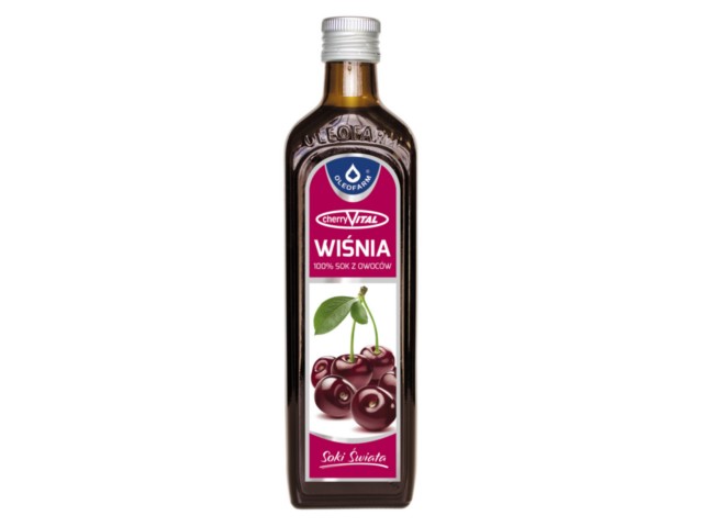 Wiśnia 100% Sok Z Owoców Cherryvital interakcje ulotka płyn  490 ml