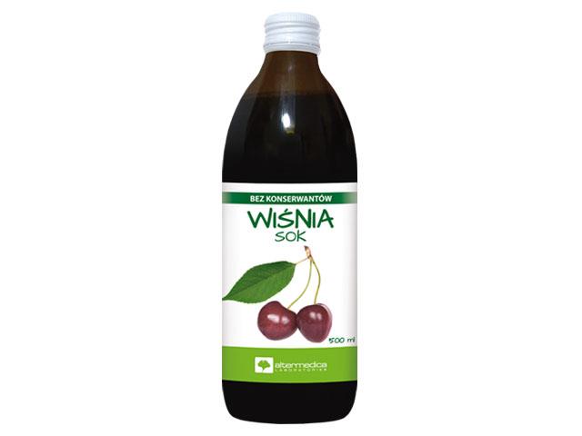 Wiśnia Sok interakcje ulotka sok  500 ml