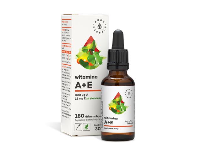 Witamina A + E interakcje ulotka krople  30 ml