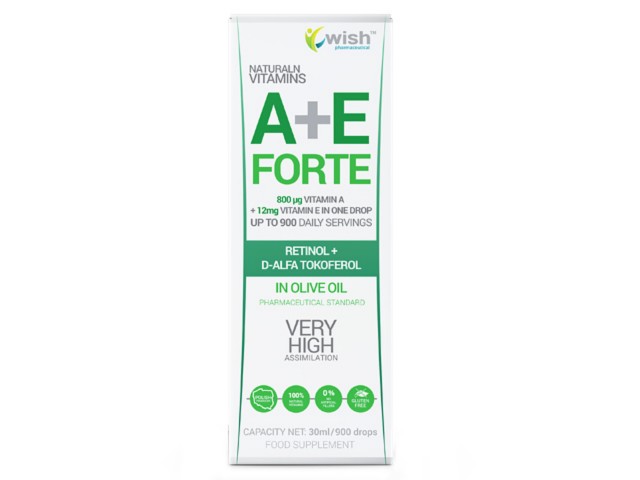 Witamina A + E Krople interakcje ulotka krople  30 ml