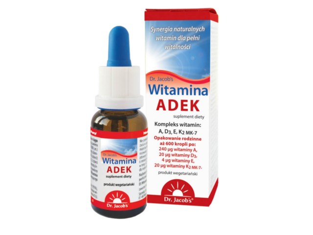 Witamina ADEK Dr. Jacob's interakcje ulotka krople  20 ml