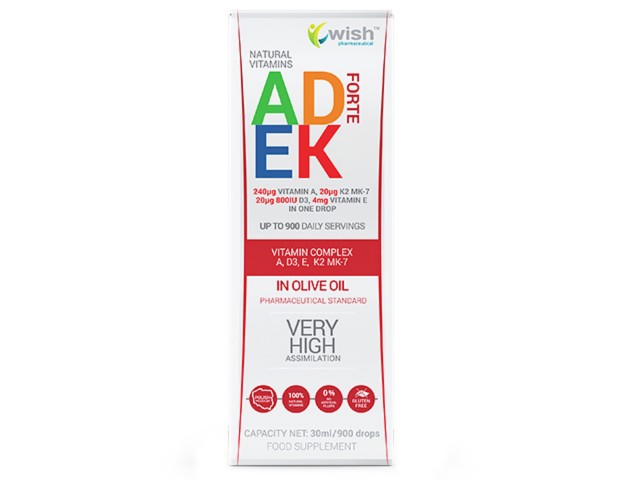 Witamina ADEK Krople interakcje ulotka krople - 30 ml