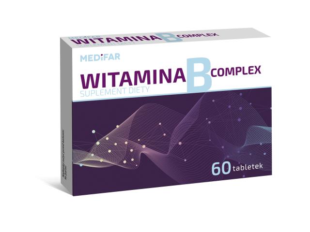Witamina B Complex interakcje ulotka tabletki - 60 tabl.