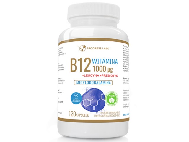 Witamina B12 1000 mcg + Prebiotyk interakcje ulotka kapsułki - 120 kaps.