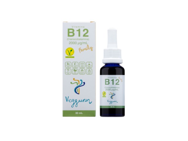 Witamina B12 Family Veggunn 2000mcg interakcje ulotka krople doustne  30 ml