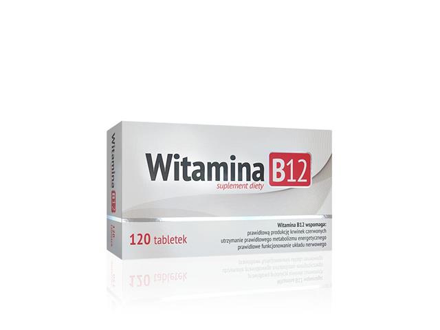 Witamina B12 interakcje ulotka tabletki  120 tabl.