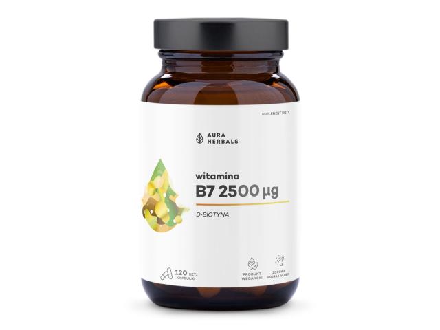 Witamina B7 2500 mcg interakcje ulotka kapsułki - 120 kaps.