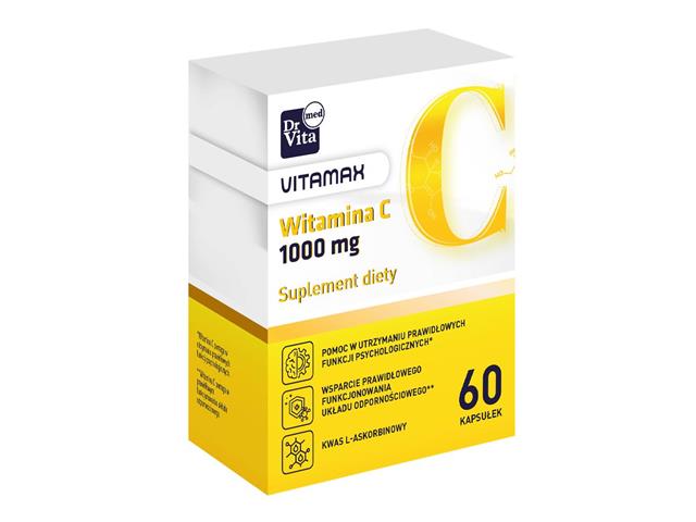 Witamina C 1000 mg interakcje ulotka kapsułki  60 kaps.