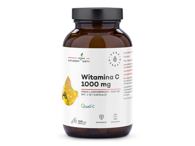 Witamina C 1000 mg interakcje ulotka kapsułki  120 kaps.