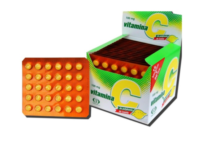 Witamina C 1000 mg smak cytrynowy interakcje ulotka tabletki do ssania  30 tabl.