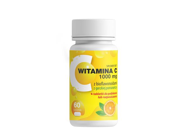 Witamina C 1000 mg z bioflawonoidami z gorzkiej pomarańczy interakcje ulotka tabletki  60 tabl.