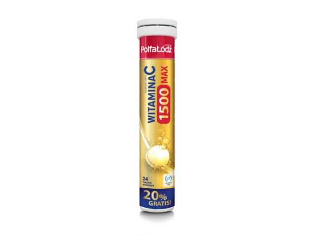 Witamina C 1500 Max interakcje ulotka tabletki musujące - 24 tabl. (tub.)