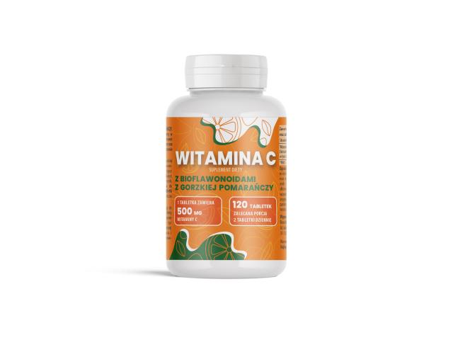 Witamina C 500 mg interakcje ulotka tabletki - 120 tabl.