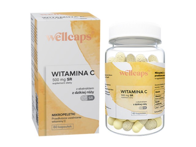 Witamina C 500 mg SR interakcje ulotka kapsułki  60 kaps.