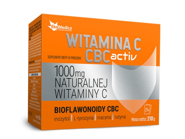 Witamina C CBC Activ Proszek interakcje ulotka proszek  21 sasz. (210 g)