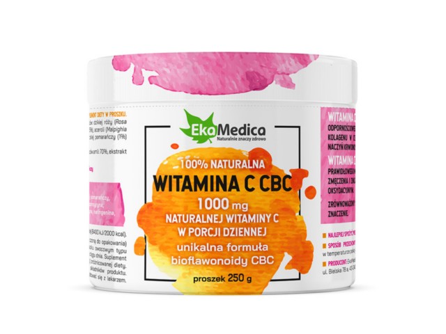 Witamina C Cbc interakcje ulotka proszek  250 g