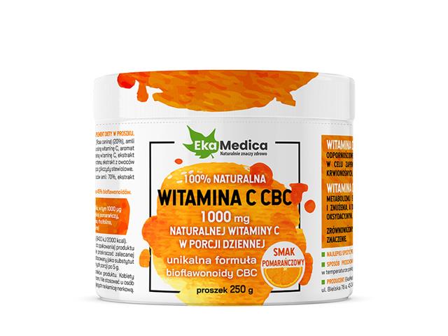 Witamina C CBC pomarańczowa interakcje ulotka proszek  250 g