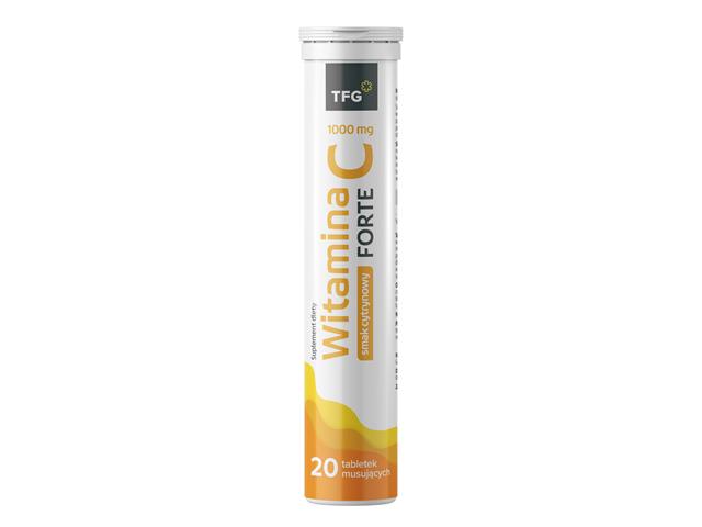 Witamina C FORTE 1000 mg interakcje ulotka tabletki musujące - 20 tabl.