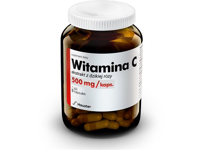 Witamina C naturalna (ekstrakt z dzikiej róży) 500 mg interakcje ulotka kapsułki - 60 kaps. (but. ze szkła)